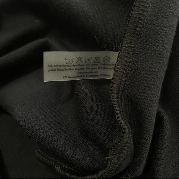 Commando Faux Leather Jogger Pants Black Size Small Stretch Pockets - Picture 6 of 8